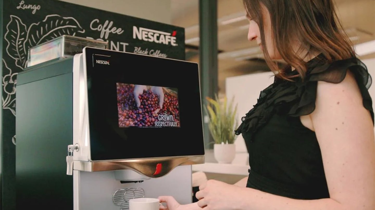 nescafe machine shoot