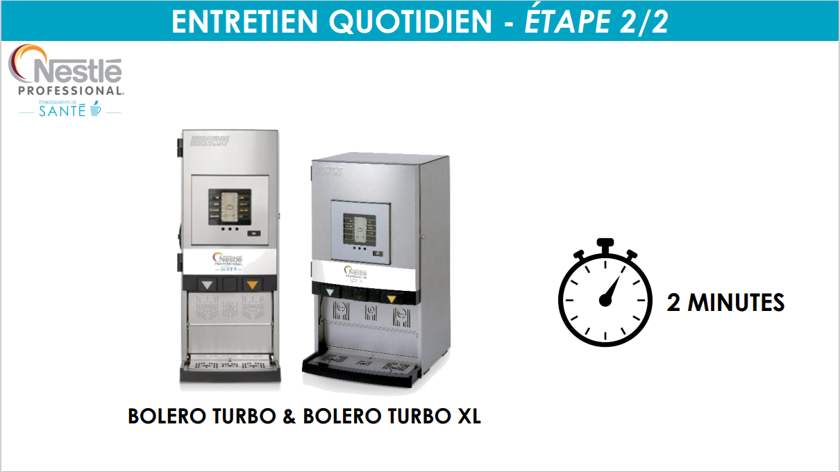 nettoyage de la machine nestle professional