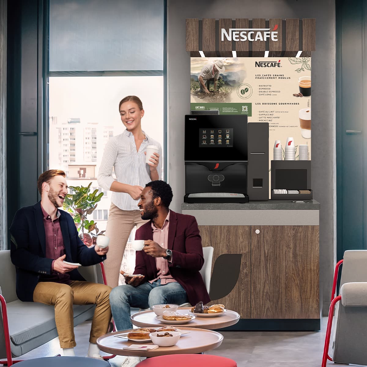 Le Corner Coffee shop* en libre-service