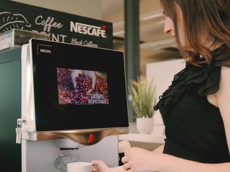 nescafe machine shoot