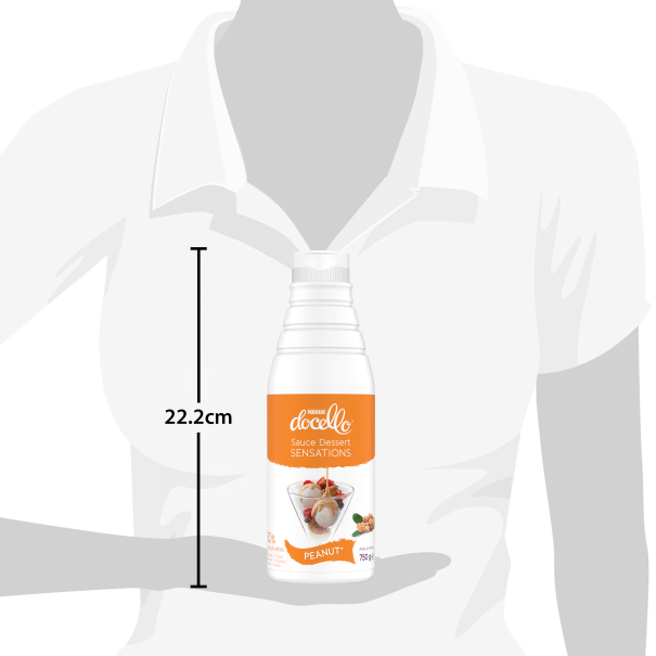 NESTLE DOCELLO Sauce Dessert Sensations Peanut relative size