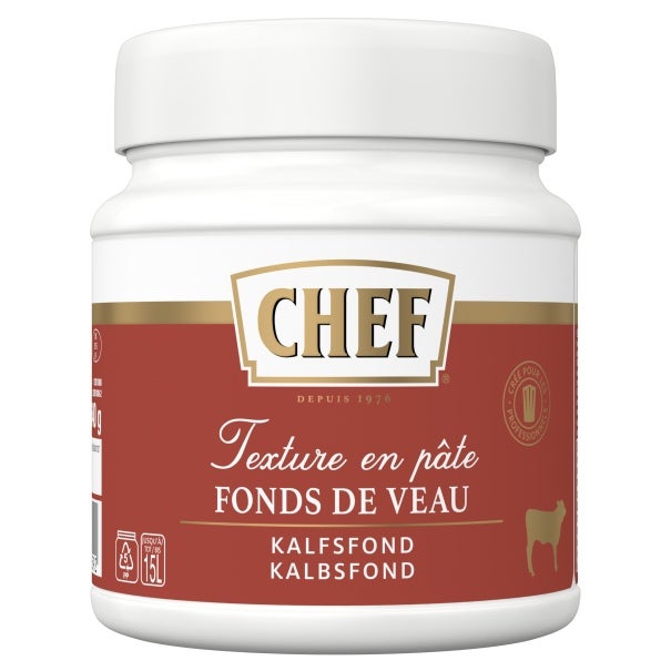 CHEF Fonds de Veau Premium Pot de 640 g front