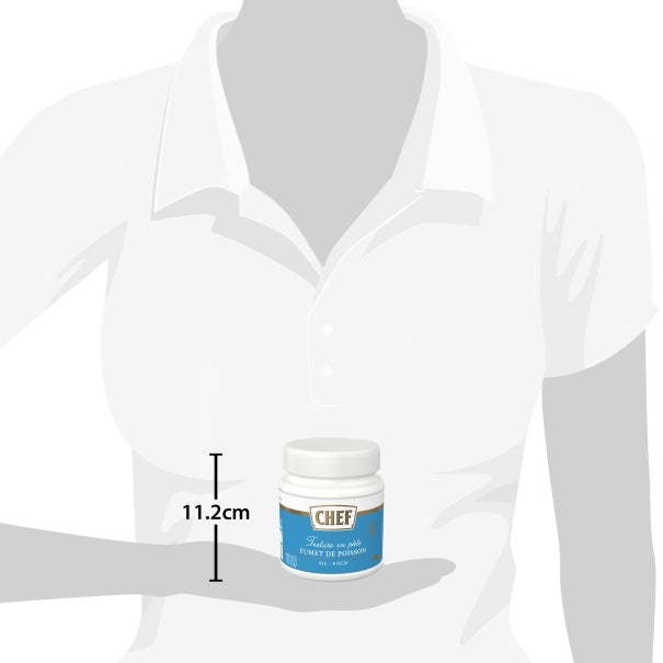 CHEF® Fumet de Poisson Premium Pot de 630 g pour 9 L à 15 L taille relative