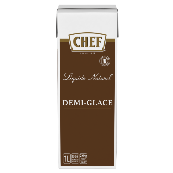 CHEF Demi-Glace Naturelle - Brique de 1L Face