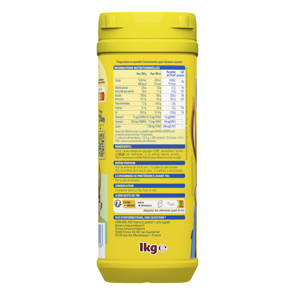 nesquik boite 1kg nutrition