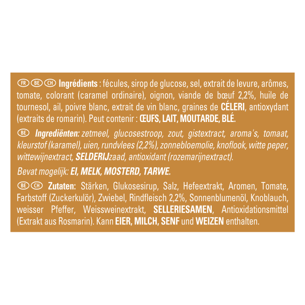 chef fonds brun clair ingredients
