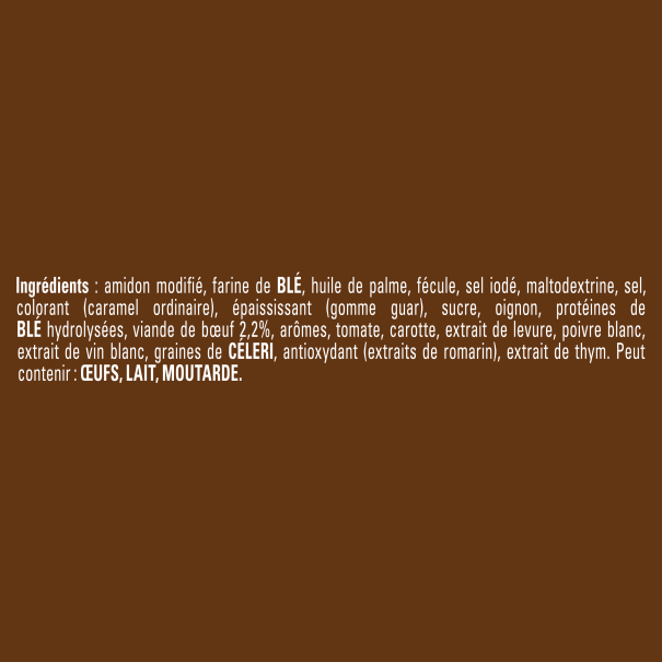 chef fonds brun lie demi glace ingredients