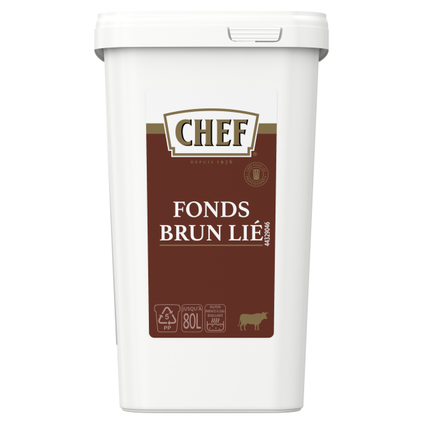 chef fonds brun lie face