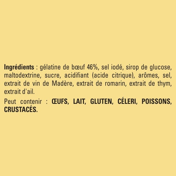 CHEF® Gelée Claire - Boîte de 1 kg pour 20 L