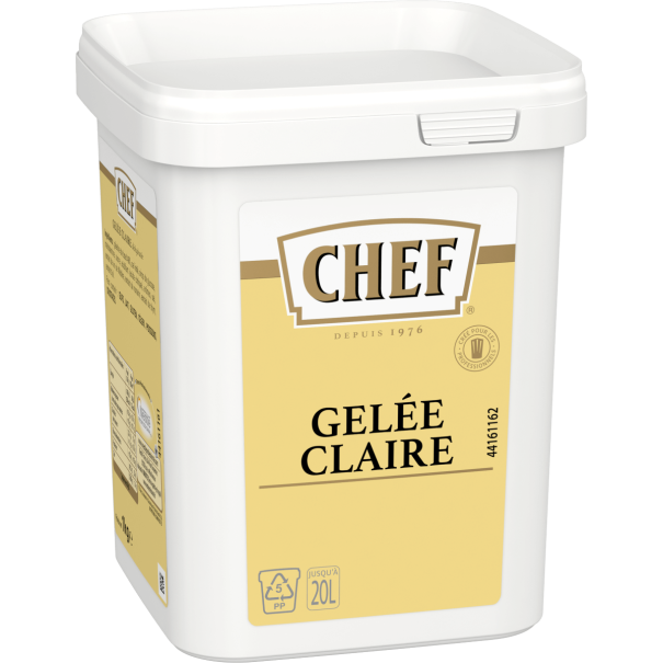 CHEF® Gelée Claire - Boîte de 1 kg pour 20 L