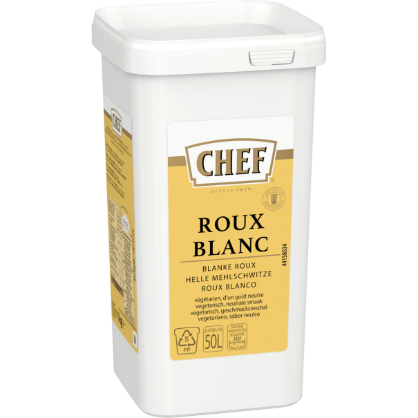 CHEF® Roux Blanc - Boîte de 1 kg pour lier jusqu'à 50 L