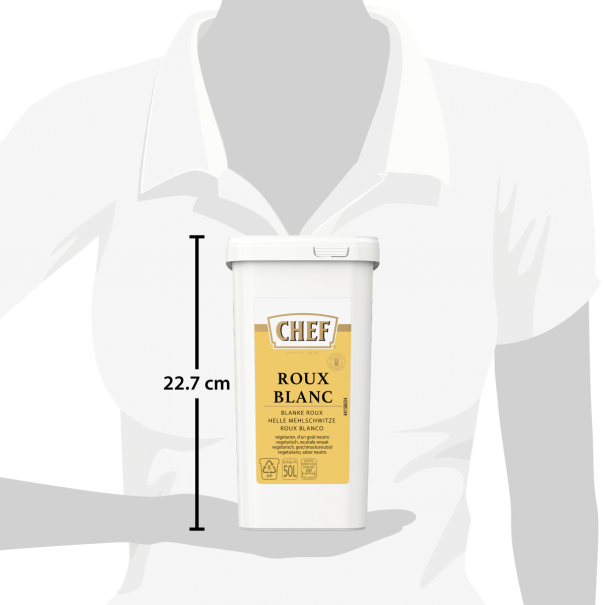 CHEF® Roux Blanc - Boîte de 1 kg pour lier jusqu'à 50 L