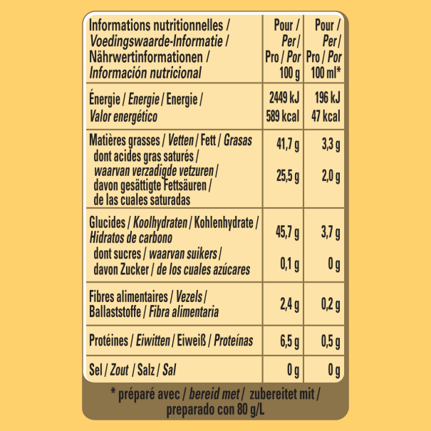 CHEF® Roux Blanc - Boîte de 1 kg pour lier jusqu'à 50 L