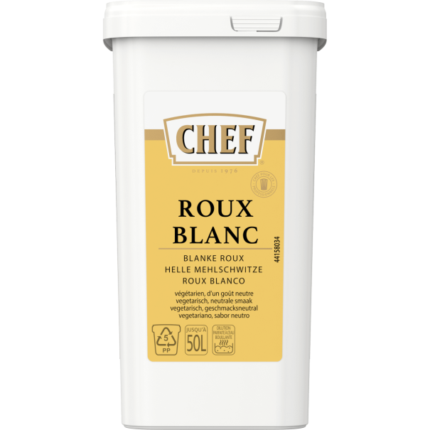 CHEF® Roux Blanc - Boîte de 1 kg pour lier jusqu'à 50 L