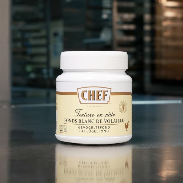 CHEF® Fonds Blanc de Volaille Premium - Pot de 630 g pour 9 L à 15 L