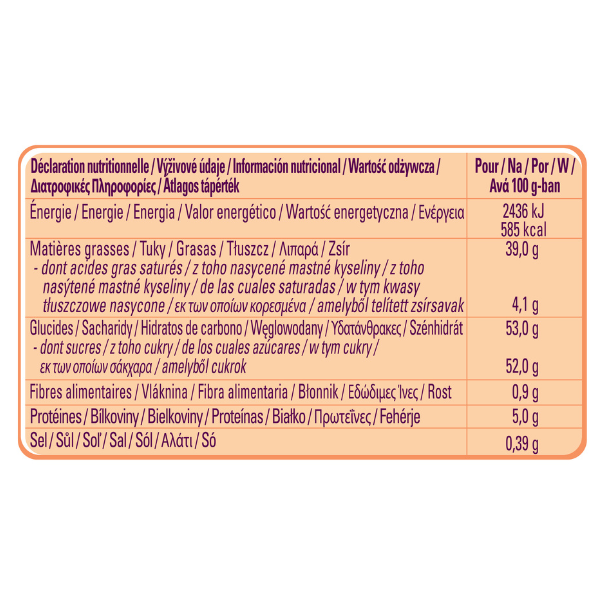 NESTLE DOCELLO Sauce Dessert Sensations Pistachio nutrition