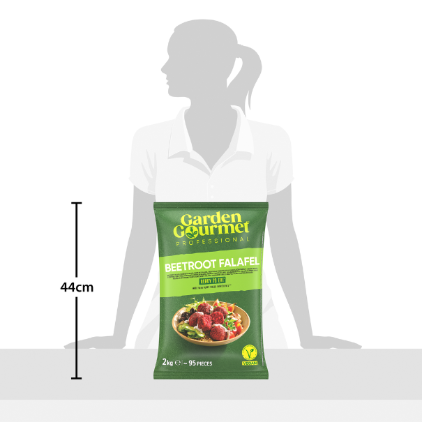 beetroot falafel 44cm pack
