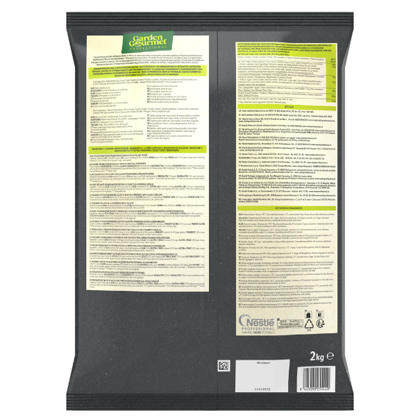 garden gourmet sensational effilochés végans back side pack