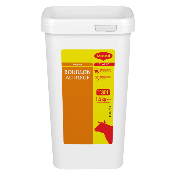 MAGGI Bouillon de Bœuf Boîte de 1,6kg pour 80L