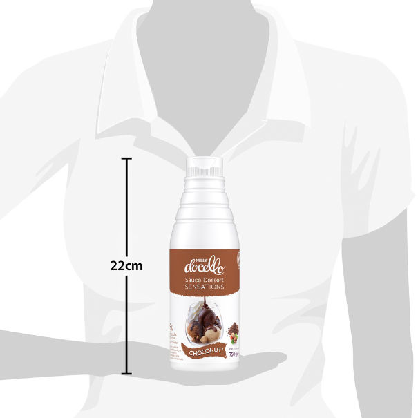 NESTLE DOCELLO Sauce Dessert Sensations Choconut relative size