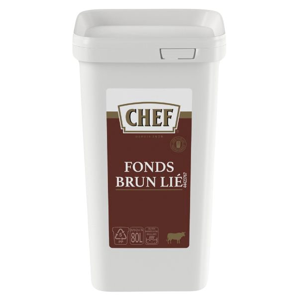 chef fonds brun lie face
