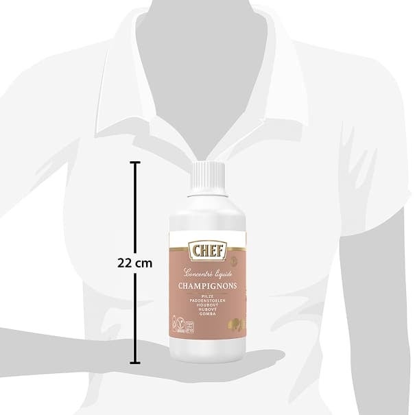 CHEF® Concentré Liquide Champignons – Bouteille de 980 ml relative size