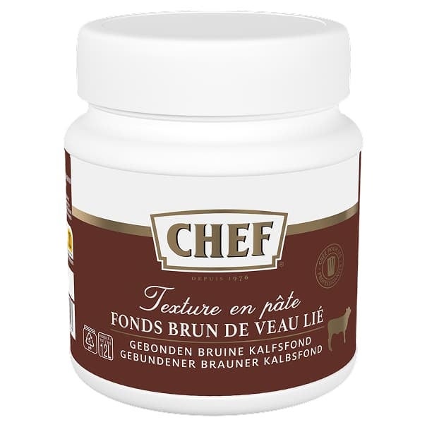 CHEF® Fonds Brun de Veau Lié Premium - Pot de 600 g pour 6 L à 12 L three-quarter view