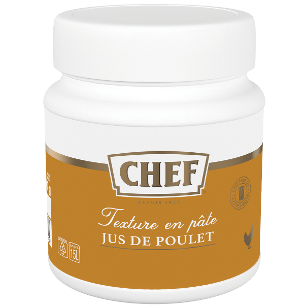 CHEF® Jus de Poulet Premium Pot de 640 g pour 8 L