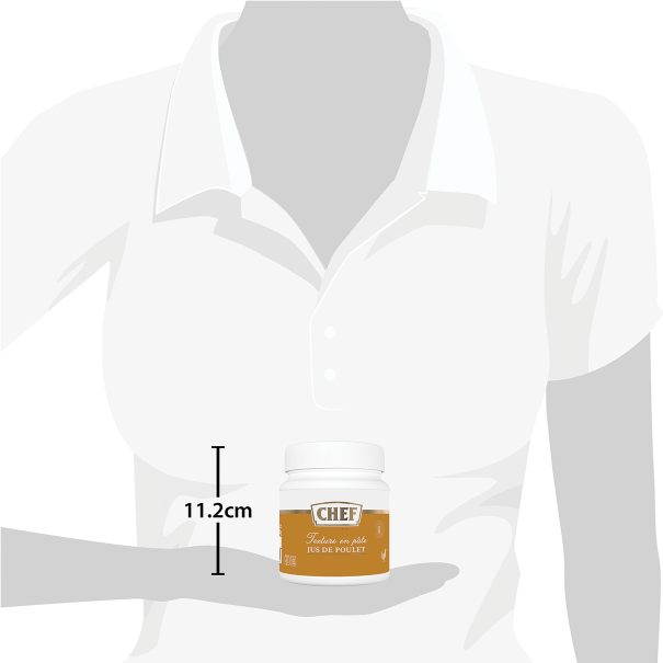 CHEF® Jus de Poulet Premium Pot de 640 g pour 8 L relative size