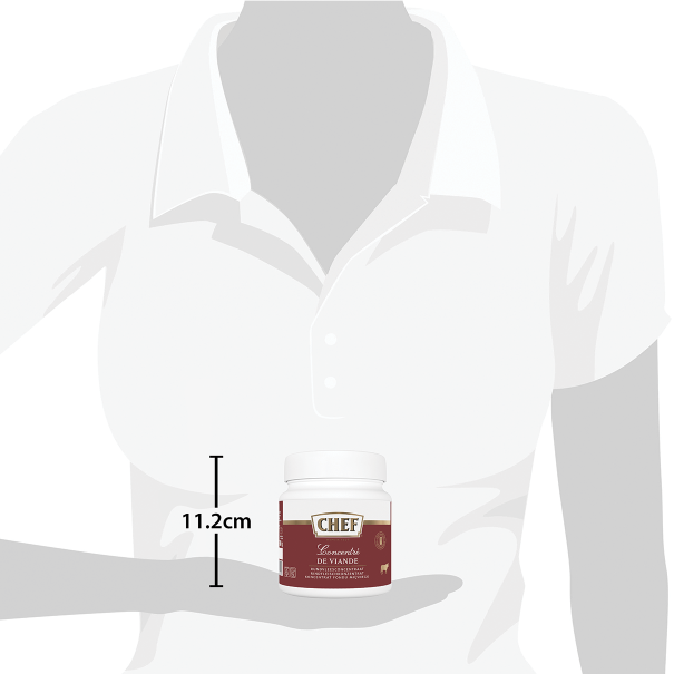chef concentre de viande pot de 500g taille reelle