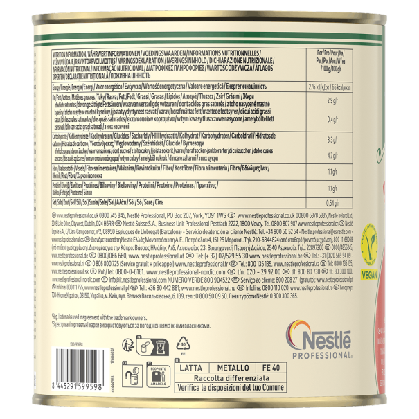 Panneau d’infos de la boîte tomate Buitoni 