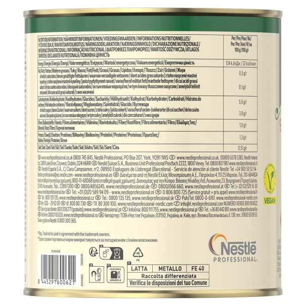 Étiquette nutritive sauce Buitoni