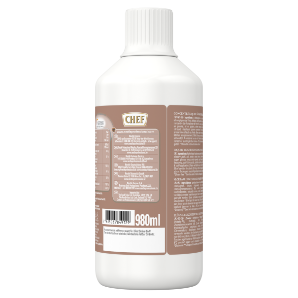CHEF® Concentré Liquide Champignons – Bouteille de 980 ml