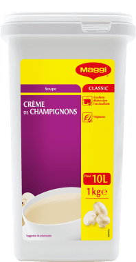MAGGI Crème de Champignons Boîte de 1kg pour 10L soit 50 assiettes