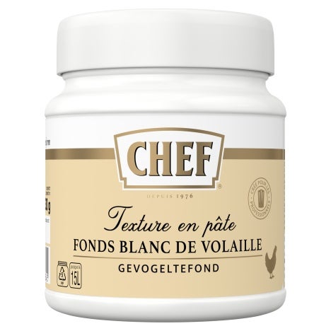 CHEF Fonds Blanc de Volaille Premium Pot de 630 g front