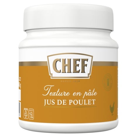 CHEF® Jus de Poulet Premium Pot de 640 g pour 8 L