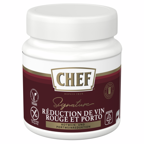CHEF® Réduction de vin rouge et porto Pot de 450 g face