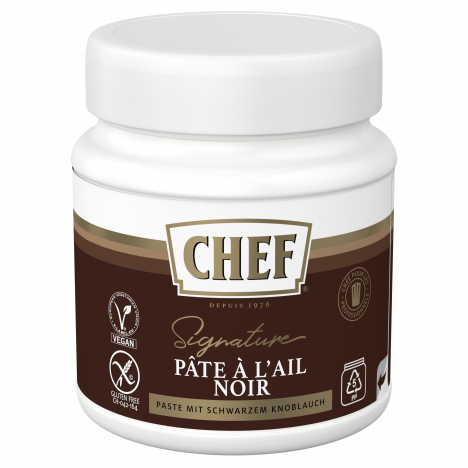 CHEF® Pâte à l'ail noir Pot de 450 g Face
