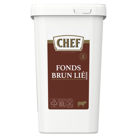 chef fonds brun lie face