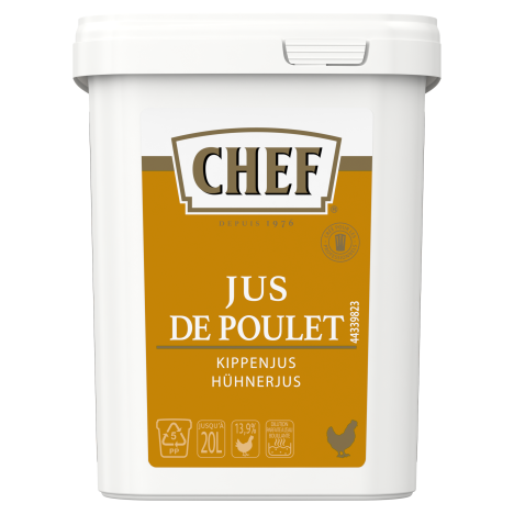 jus de poulet face