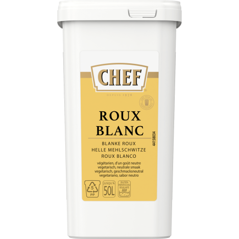 CHEF® Roux Blanc - Boîte de 1 kg pour lier jusqu'à 50 L