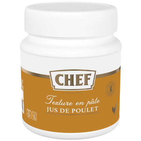 CHEF® Jus de Poulet Premium Pot de 640 g pour 8 L