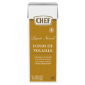 CHEF Fonds de Volaille Naturel - Brique de 1L face