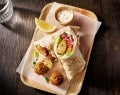 falafel streetfood style wrap