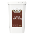 chef fonds brun lie face