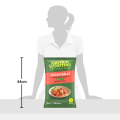 A 2 kg package of Garden Gourmet Vegan Balls, highlighted with a red label and serving suggestion, measuring 44 cm tall