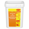 Maggi vegetable broth powder container, 1kg, labeled in French and Dutch for making 66 liters of broth. Classic recipe base