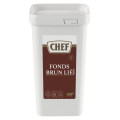 chef fonds brun lie face