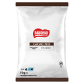 Nestlé Cacao Mix package, 1 kg, features cocoa beverage powder with 14% cocoa, designed for professional use