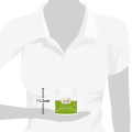 Person in white shirt holding a small container labeled "Chef" with an 11.2 cm height measurement indicated.
